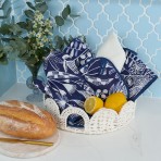 Oven Mitt | Navy Natives | Linen Oven Mitt | Navy Natives | Linen
